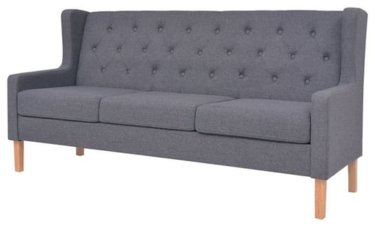 Trzyosobowa sofa ELIOR Isobel 3G, szara, 68x90x180 cm Elior