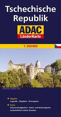 Tschechische Republik ADAC 1:300 000 Czechy Opracowanie zbiorowe