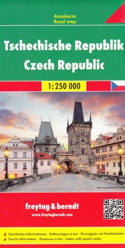 Tschechische Republik. Mapa 1:250 000 Opracowanie zbiorowe