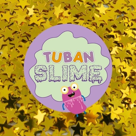Tuban, brokat do Slime Złote Gwiazdki TUBAN