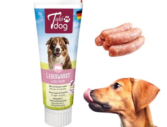 Tubidog Przysmak dla Psa w Tubce Pasta Nagroda Trenigowa Kie��basa z W��tr��bki 75g KERBL