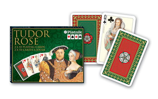 Tudor Rose Lux, karty, Piatnik, 2 talia Piatnik