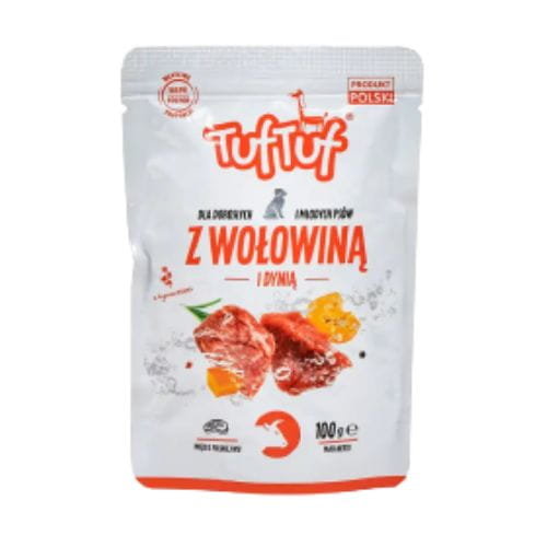 Tuf Tuf Saszetka Mielonki Dla Psa Wołowina Z Dynią 100G Tuf Tuf
