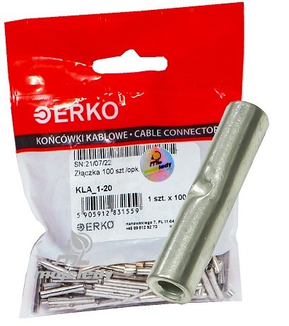 Tulejka CU nieizolowana KLA 1-20 ERKO 100szt Inna marka