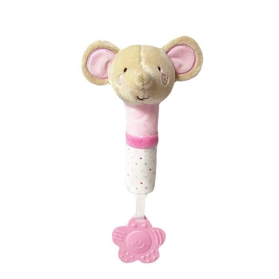 Tulilo, Zabawka z dźwiękiem Myszka, 17 cm, beżowa Tulilo