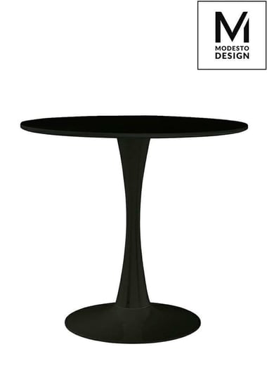 TULIP FI 80 czarny stół na metalowej podstawie Modesto Design