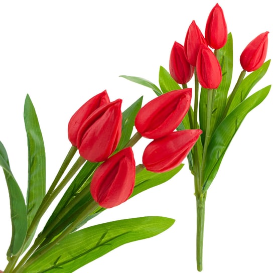 Tulipan Bukiet Tulipanów Czerwony Piękny Jak Żywy MARTOM