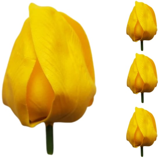 Tulipan Mydlany Do Kąpieli Dekoracyjny Żółty 3 szt Siima