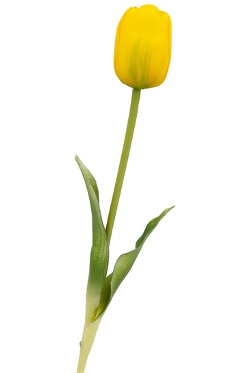 Tulipan silikonowy jak żywy żółty gumowy 40 cm rozkwitnięty Inna marka