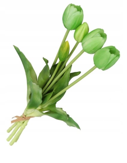Tulipany Bukiet Tulipanów Kwiaty Gumowe 40cm 5Gał Inna marka