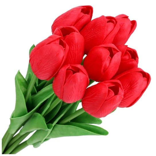 Tulipany Silikonowe 10szt Czerwony Inna marka