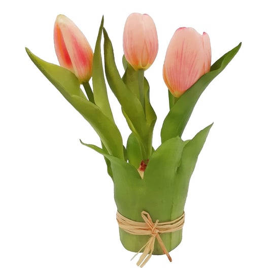 Tulipany Silikonowe Różowe W Bukiecie 20 Cm Inna marka