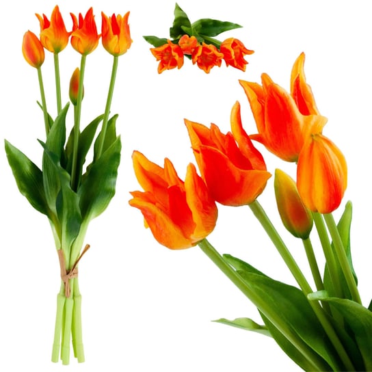 Tulipany Tulipan Papuzie Bukiet Gumowane Jak Żywe MARTOM