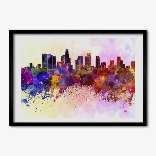 Tulup, Foto obraz z ramką MDF Los Angeles kolory, 70x50 cm Tulup