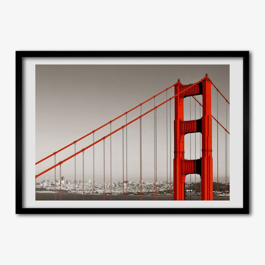 Tulup, Foto obraz z ramką MDF Most San Francisco, 70x50 cm Tulup