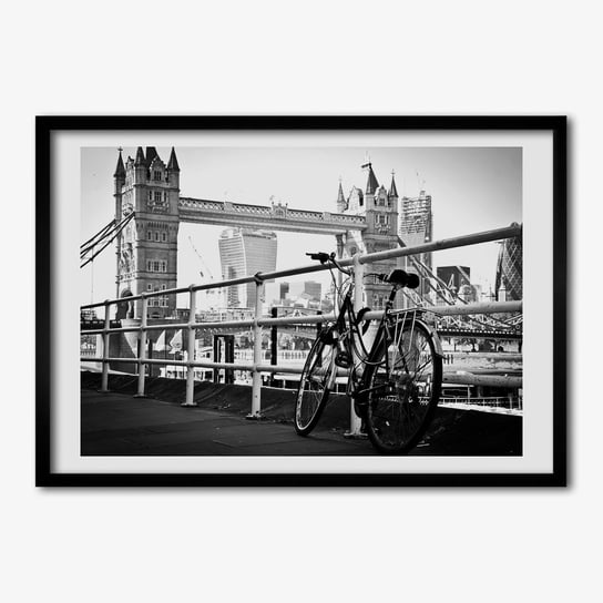Tulup, Foto obraz z ramką MDF Rower w Londynie, 70x50 cm Tulup