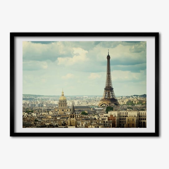 Tulup, Foto obraz z ramką MDF Wieża Eiffla Paryż, 70x50 cm Tulup