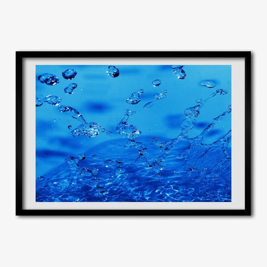 Tulup, Nowoczesny foto obraz w ramie Krople wody, 70x50 cm Tulup