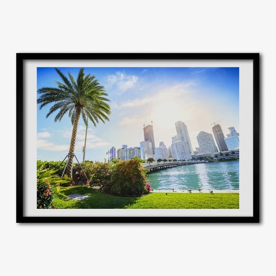 Tulup, Nowoczesny foto obraz z ramką Miami USA, 70x50 cm Tulup