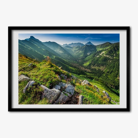 Tulup, Ścienny foto obraz z ramą Świt w Tatrach, 70x50 cm Tulup