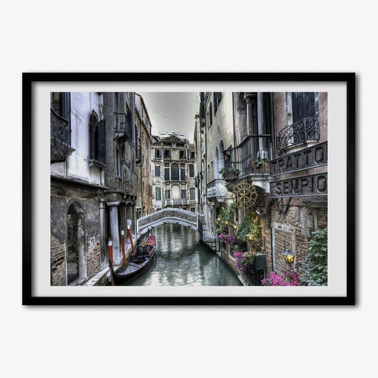 Tulup, Ścienny foto obraz z ramą Wenecja Włochy, 70x50 cm Tulup
