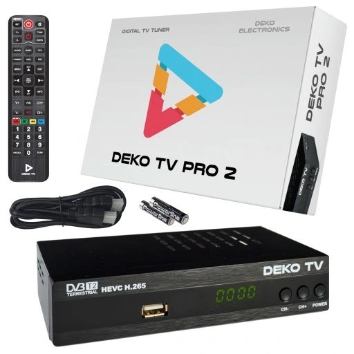 Tuner DVB-T2 DekoTV H.265 PRO2 DEKO