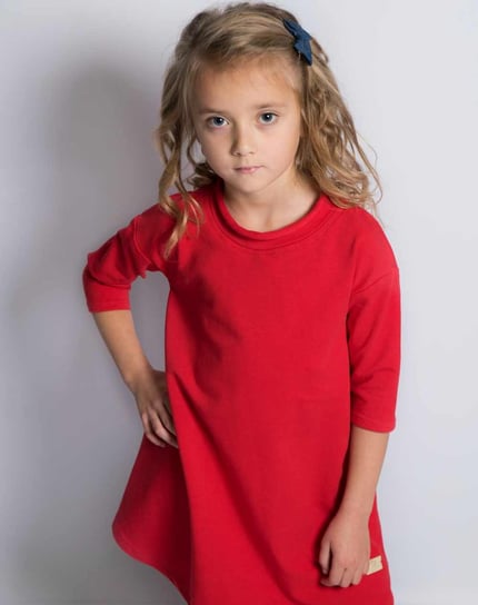 Tunika sukienka dresowa dla dziewczynki Cherry 116/122/By Royal Baby Shop Royal Baby Shop