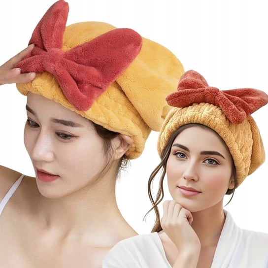 Turban Do Włosów Ręcznik Do Suszenia Włosów Na Głowę Z Mikrofibry Chłonny Kinchy