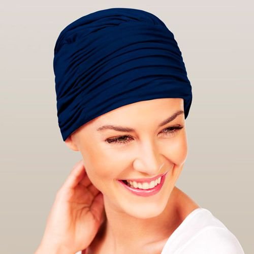 Turban Zen Ciemny Niebieski Christine Headwear
