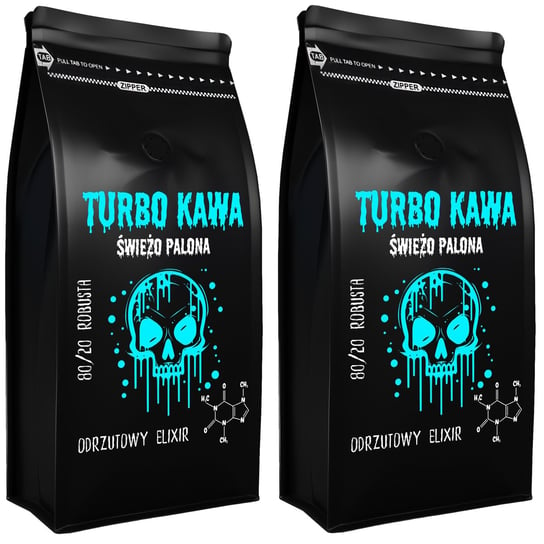 TURBO Kawa ziarnista Do ekspresu 2kg 80/20 Robusta/Arabica ODRZUTOWY ELIXIR Yankee Caffee