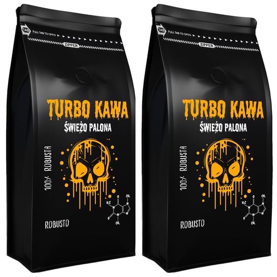 TURBO Kawa ziarnista Do ekspresu 2x1kg 100% Robusta ROBUSTO Yankee Caffee