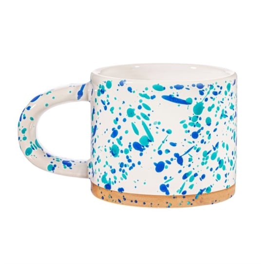 Turquoise and Blue Splatterware Mug SASS & BELLE