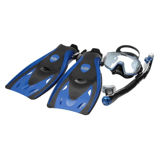 Tusa, Zestaw do nurkowania, Black Series UP-3521, niebieski, rozmiar L Tusa