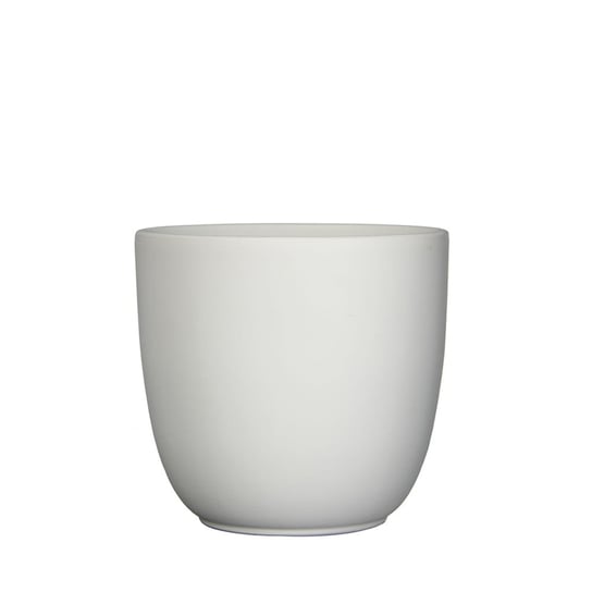 TUSCA prosta osłonka ceramiczna ⌀ 13,5 cm - biała matowa Mica Decorations