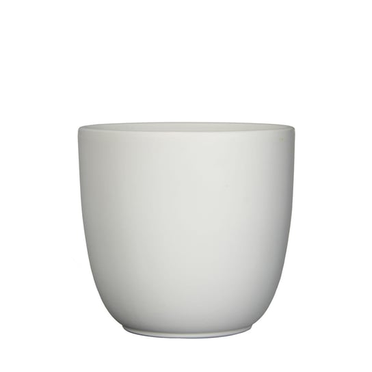 TUSCA prosta osłonka ceramiczna ⌀ 14,5 cm - biała matowa Mica Decorations