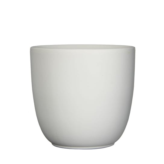 TUSCA prosta osłonka ceramiczna ⌀ 17 cm - biała matowa Mica Decorations