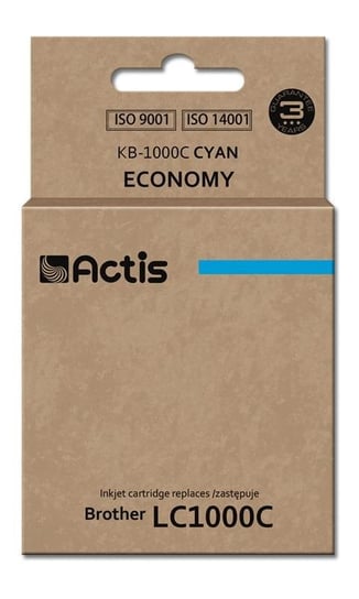 Tusz ACTIS KB-1000C Standard, błękitny, 35 ml, LC1000C Actis
