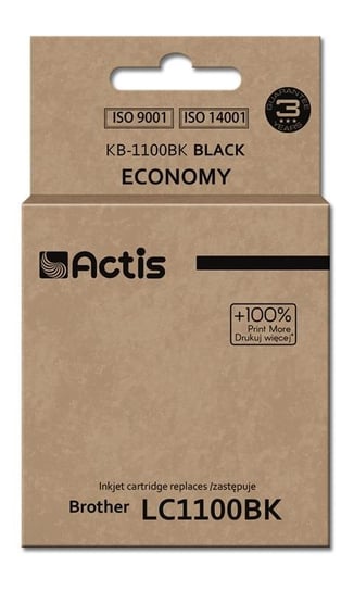 Tusz ACTIS KB-1100Bk Supreme, czarny, 19 ml, LC1100Bk Actis