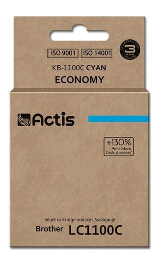 Tusz ACTIS KB-1100C Standard, błękitny, 12 ml, LC1100C Actis