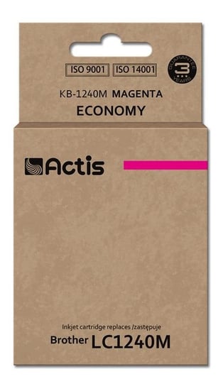 Tusz ACTIS KB-1240M Standard, purpurowy, 19 ml, LC-1240M/LC-1220M Actis