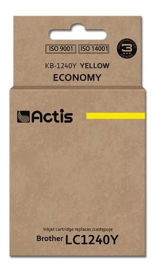 Tusz ACTIS KB-1240Y Standard, żółty, 19 ml, LC-1240Y/LC-1220Y Actis