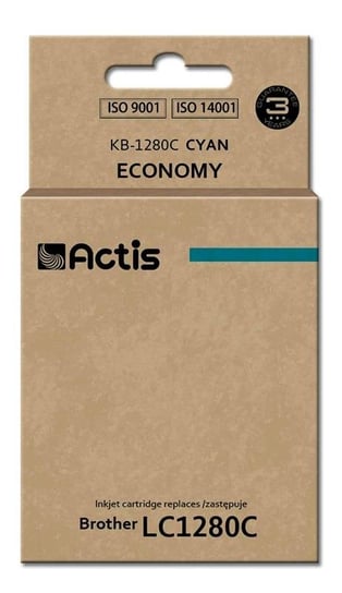 Tusz ACTIS KB-1280C Standard, błękitny, 19 ml, LC-1280C Actis