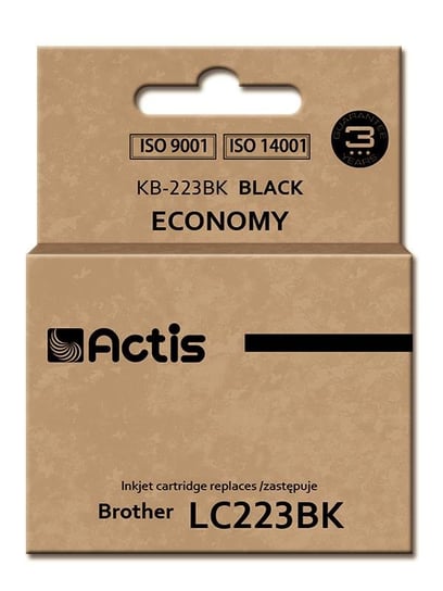 Tusz ACTIS KB-223BK Standard, czarny, 16 ml, LC-223Bk Actis