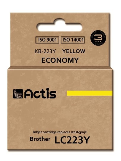 Tusz ACTIS KB-223Y Standard, żółty, 10 ml Actis