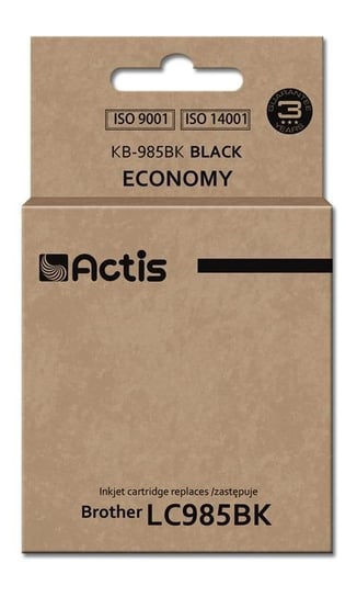 Tusz ACTIS KB-985BK Standard, czarny, 28.5 ml, LC-985BK Actis