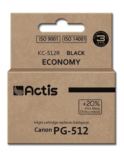 Tusz ACTIS KC-512R Standard, czarny, 18 ml, PG-512 Actis