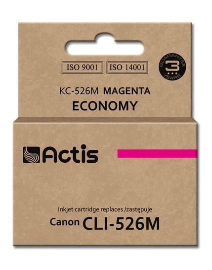 Tusz ACTIS KC-526M Standard, purpurowy, 10 ml, CLI-526M Actis