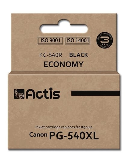 Tusz ACTIS KC-540R Standard, czarny, 25 ml, PG-540XL Actis