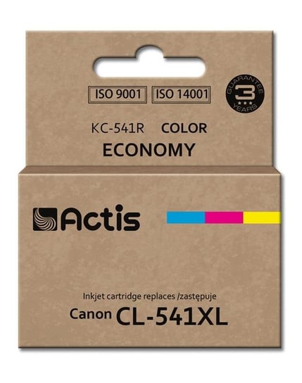 Tusz ACTIS KC-541R Standard, błękitny, purpurowy, żółty, 18 ml, CL-541XL Actis