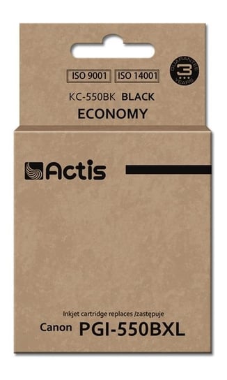 Tusz ACTIS KC-550Bk Supreme, czarny, 23 ml, PGI-550Bk Actis